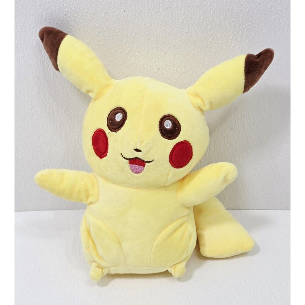 Pokemon Pikachu Plush Stuffed Animal Toy Yellow Brown 12 Inch